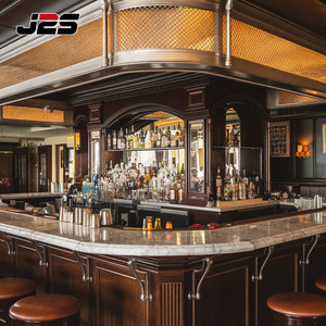 Quầy <span class=keywords><strong>bar</strong></span> quán rượu hộp đêm sang trọng với tủ tích hợp và ánh sáng xung quanh cho ngôi nhà hiện đại và không gian thương mại - Product Image 1