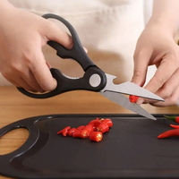 Ensemble de 6 couteaux de cuisine noirs avec planche à découper, éplucheur à ciseaux pour la cuisine