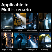 Lampe torche laser blanche rechargeable ultra-lumineuse et zoomable, portée du faisceau 1000M+, faisceau réglable, indice de protection IP68, 1000+ lumens