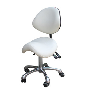 Ergonomic Modern Saddle Salon <b>Stool</b> PU <b>Leather</b> Eco-Friendly Design Hydraulic Rolling Chair for Barber Shop Beauty Salon Clinic - Product Image 4