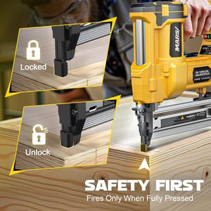 MARS Yeni Gelen 20v Akülü Fırçasız Çivi Tabancası Fabrika Kaplama Elektrikli Brad Çivi 18 Gauge 2'si 1 Arada Kombine Marka Pim Çivi - Product Image 5