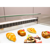 Présentoirs de crème glacée Sandwich, présentoir de gâteaux café réfrigérateur de boulangerie
