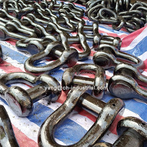 อุปกรณ์เสริมทางทะเลคุณภาพดี HDG Anchor <span class=keywords><strong>DEE</strong></span> D Shackle ตัวเชื่อมต่อสมอเรือ Forelock End Shackle ตัวเชื่อมต่อปลายเรือ Kenter Shackle - Product Image 3