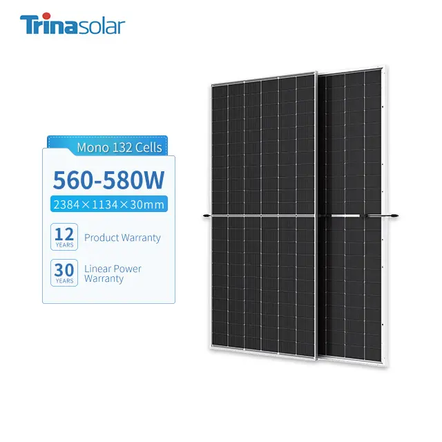 TrinaSolar pannello solare ad alta efficienza 580w 585w 590w 595w 600w 605w