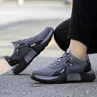 Vente en gros de baskets décontractées pour hommes, design avec fermeture éclair latérale, antidérapantes, Zapatos De Hombre, chaussures de marche athlétiques, grandes tailles 39-48