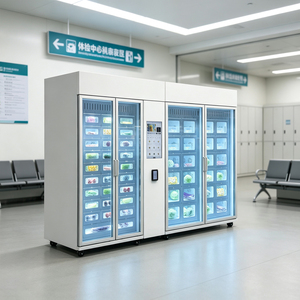Distributeur automatique de nourriture fraîche 24h/24 sans personnel, OEM, écran tactile intelligent de 21,5 pouces, casier réfrigéré, Wifi, kiosques de distribution de nourriture fraîche - Product Image 1