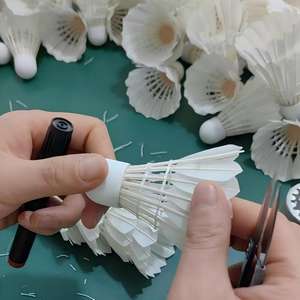 Volants de <span class=keywords><strong>badminton</strong></span> JunXin A022 haut de gamme, plumes de canard toutes performances, volants stables pour entraînement et tournois - Product Image 6