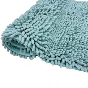 Tapis de bain moderne et confortable en chenille antidérapant, absorbant l'eau, avec motif original pour la maison, l'hôtel et la zone des toilettes - Product Image 4