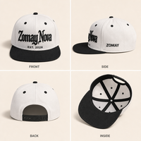 Gorra Snapback de Visera Plana, Seis Paneles, Ajustable, Talla Única, Estilo Urbano, Hip Hop, Moda, Logotipo Personalizado, Bordado, OEM, Venta al Por Mayor, MOQ Bajo