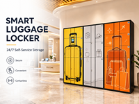 Casier de rangement intelligent pour bagages avec code, casier sécurisé en libre-service pour aéroports, hôtels, centres commerciaux et attractions touristiques