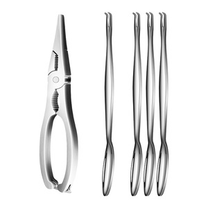 Pinzas para cangrejo de acero inoxidable 304, herramientas resistentes para mariscos, para uso en restaurantes y en el hogar - Product Image 5