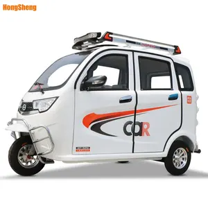 Пассажирский рикша/тук для такси Электрический пассажирский трехколесный велосипед с литиевой батареей.