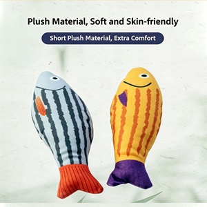 ของเล่นแมว PETTOY030 <span class=keywords><strong>ต</strong></span>ุ๊กตา<span class=keywords><strong>ปลา</strong></span>ทำจากยางลาเท็กซ์เนื้อนุ่ม พร้อมแคทนิป ทนทานต่อการกัด เหมาะสำหรับความบันเทิงใน<span class=keywords><strong>ต</strong></span>ัวเอง - Product Image 2
