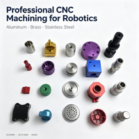 Connecteurs en aluminium, laiton et acier inoxydable usinés CNC suisses à tolérance stricte pour l'industrie électronique
