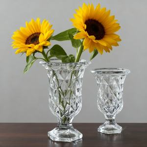 כפר הוריקן אמנות דקו ידידותי לסביבה הפה רחב ברור ואז קריסטל גדול תפאורה זכוכית גדולה - Product Image 1