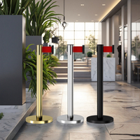 Vente en gros de poteaux de contrôle des foules en acier inoxydable barrière de ceinture rétractable pour la circulation pour les expositions