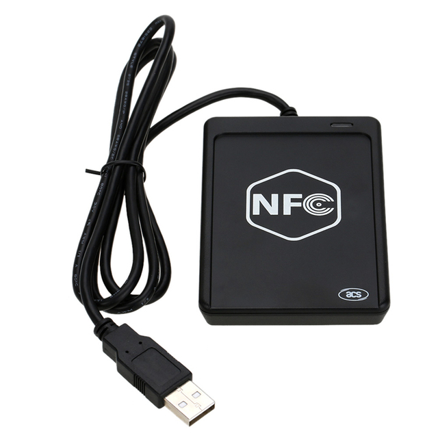 ACR1251 Portable NFC Reader RFID Writer ABS Material ISO 14443A for Support for Windows 10 13.56MHz USB Access Control Device