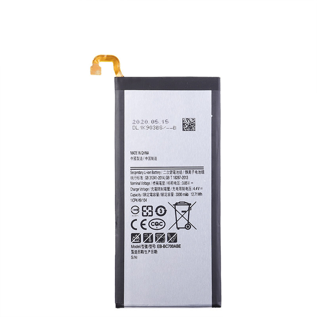 Original 3300mAh 3.85V Mobile Phone Battery for Samsung C7 C7000 C7010 C7018 EB-BC700ABE Digital Batteries in Stock