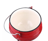 Longkey – Ensemble de casseroles en fonte pré-assaisonnées à trois pieds pour cuisinière à gaz, écologiques, pour usage extérieur, huilées à l'huile végétale