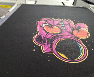 เครื่องพิมพ์ DTG แบบดิจิทัลวินเทจเสื้อยืดพิมพ์ลายวงรีออกแบบได้ตามต้องการ - Product Image 5