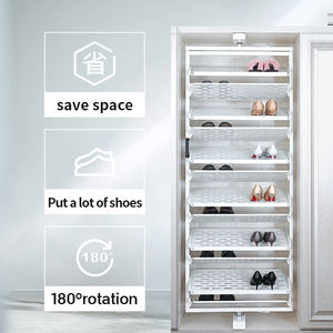 Porte-<span class=keywords><strong>chaussures</strong></span> <span class=keywords><strong>rotatif</strong></span> à 360 degrés, accessoires de meubles, armoire, matériel, gain de place - Product Image 6
