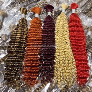 Cabello Humano al por Mayor para Trenzas, 100g, Cabello Rizado Birmano, Trenzas Boho, Color Personalizado, Cabello Virgen para Trenzar en Verano - Product Image 5