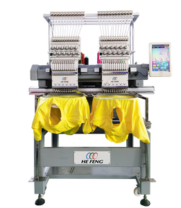 Venta directa de fábrica de HEFENG, producción personalizada, máquina de bordar automática de 2 cabezales para prendas/sombreros/zapatos - Product Image 2