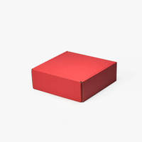 Boîtes cadeaux en papier pliables rouges personnalisées en gros, boîtes en papier élégantes pour l'emballage de parfums