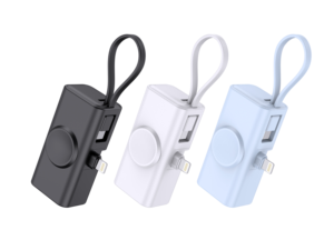 The 5000mAh Multi-Function Power Bank – Magnetic Wireless <b>Charger</b>, Built-in <b>Cables</b>, and Watch <b>Charger</b> All in One Compact Design - Product Image 4
