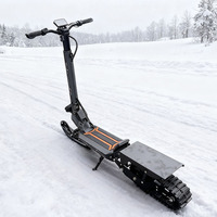 Scooter électrique DIY, motoneige électrique pour adultes, luge pliable + chenilles, scooters à neige pour la conduite en extérieur