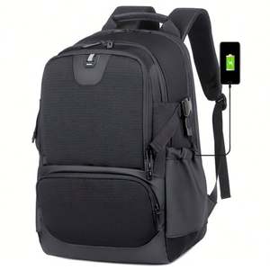 Mochila para Portátil Oxford Impermeable de Viaje, Elegante y Moderna, con Logotipo Personalizado al por Mayor, Unisex, de 15.6 Pulgadas, con Puerto USB y Cierre - Product Image 1