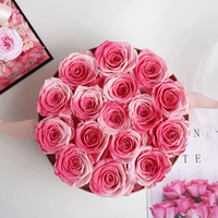 Roses stabilisées d'Équateur, roses éternelles, fleurs stabilisées pas chères, cadeau de fleurs stabilisées, roses stabilisées dans un coffret cadeau