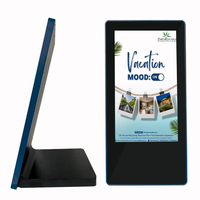 Tablette Kiosque de Bureau Android LCD 15,6 Pouces avec Wi-Fi, Écran Numérique pour Affichage Publicitaire, Idéale pour la Réception en Restaurant et Hôtel