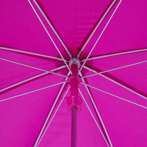 Parapluie en plastique pour enfants, bonne qualité, rose, classique, poignée de crochet en plastique, couleur unie, piquage les bords, droit, vente en gros, - Product Image 5