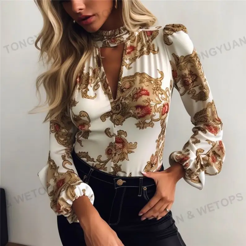 2023 Fashion Style Sexy vendita calda top e camicette autunno camicie donna Mujer Femme camicie femminili per le donne