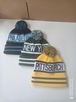 Bonnet unisexe en tricot avec logo brodé pompon pour club de sports d'hiver, personnalisable avec logo de ski