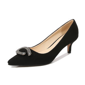 Chaussures à talons hauts de luxe pour femmes en gros, chaussures à talons hauts en daim, chaussures de soirée, chaussures de strip-teaseuse, talons hauts, chaussures classiques à bout pointu pour le bureau - Product Image 3