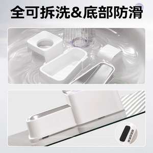 Distributeur d'eau pour animaux de compagnie avec réservoir transparent et bol en acier inoxydable pour chats et chiens - Product Image 4