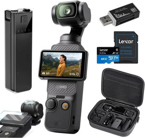 Combo Pocket 3 Creator, Cámara para Vlogs, Video 4K/120fps, Estabilización de 3 Ejes, Micrófono Incluido para un Sonido Nítido, Cámara de Viaje - Product Image 1