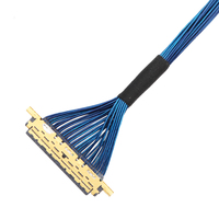 IPPEX 20453-230T Mikro-Koaxial 30-Pin LVDS EDP Kabel PVC-Isoliert Bildschirm-Verlängerungskabel für Computer