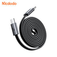 Câble magnétique USB-C Mcdodo 990/991 240W à enroulement automatique, 1M, ultra-plat, charge rapide PD, conception anti-emmêlement pour bureau/voyage