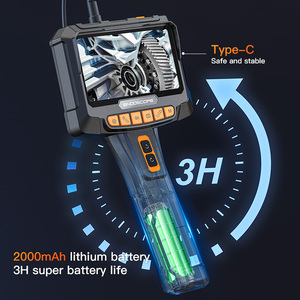 Endoscope G10 <span class=keywords><strong>Pro</strong></span> à double objectif 1m/5m/10m, rotation à 360 degrés, caméra d'inspection HD 1080P de 5 pouces, caméra serpent industrielle de 8,5 mm, boroscope - Product Image 6
