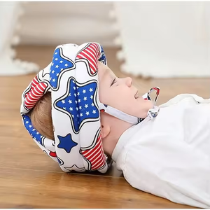 Casco de Seguridad para Bebés de 5 a 24 Meses, Material de Algodón, Anticolisión, Ajustable, Portátil, para Uso en el Hogar y Viajes - Product Image 3