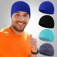 Gorro de Protección Solar de Algodón/Spandex para las Cuatro Estaciones, Forro para Casco de Ciclismo para Hombre, Gorra Deportiva con Protección UV para Exteriores, 48-50 cm