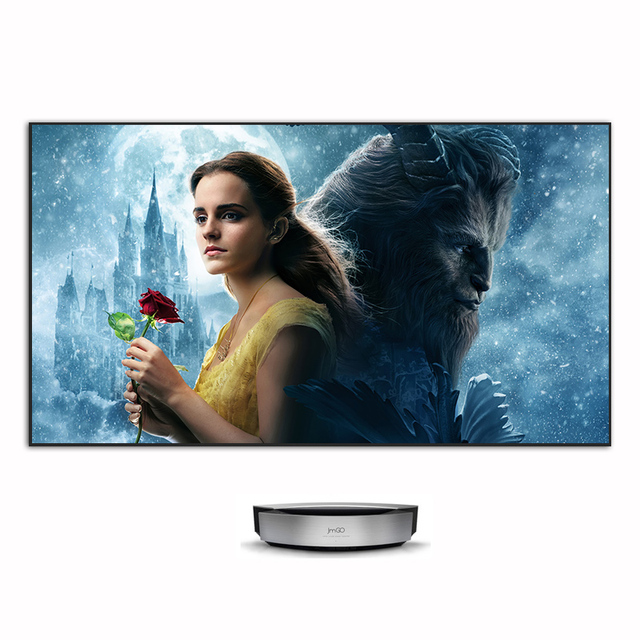 [92inch CBSP] UST CLR ALR Ambient Light Rejecting Projector Screen CE 1cm Slim Aluminum Fixed Frame for Laser UST Projectors