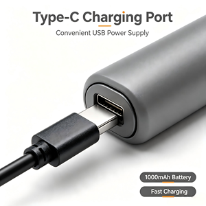 USB Type-C Charging Digital <b>Soldering</b> <b>Iron</b> 1000mAh Lithium Battery Standard Set Gray Portable PCB Solder Repair Pen - Product Image 5