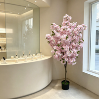Faveurs de mariage de style moderne, faux arbre de cerisier Sakura, fleurs de cerisier artificielles en pot, décoration intérieure et extérieure pour restaurant, bureau, hôtel, maison