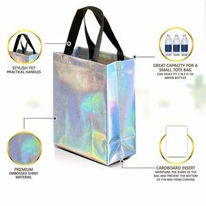 Custom Eco Lamination Non-Woven Tote <b>Bags</b> Reusable Grocery <b>Gift</b> <b>Bags</b> Fashion Pp Woven Shopping <b>Bag</b> With Handles - Product Image 2