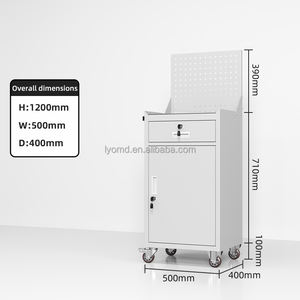 عربة أدوات إصلاح السيارات من OUMEIDA مع أدراج، صندوق إصلاح يدوي متعدد الوظائف، خزانة أدوات متنقلة ثقيلة بدرجين - Product Image 5