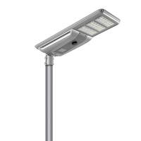 Lampe solaire LED extérieure 30W-120W IP65 avec télécommande pour aménagement paysager, rues, jardins, zones de stationnement, construction en aluminium